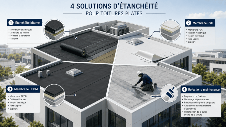 Étanchéité de toit terrasse à Besançon, Belfort et Montbéliard : comment protéger durablement vos bâtiments professionnels ?