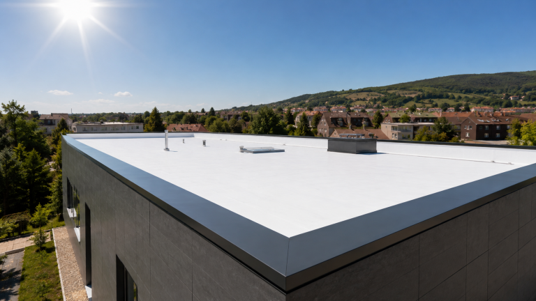 Cool roof à Baume-les-Dames, Gray et Marnay : une solution pour limiter la chaleur sur les toitures plates ?
